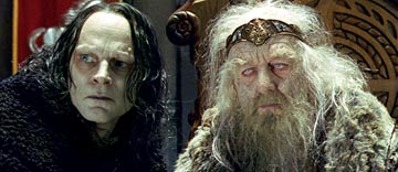King Theoden and Wormtongue - Lord of the Rings